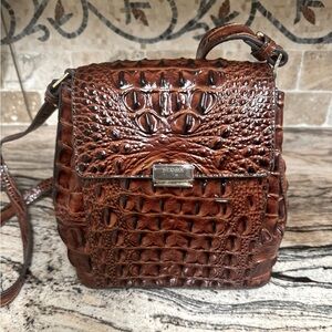 NWOT BRAHMIN MARGO PECAN MELBOURNE CROSS BODY BAG